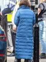 Secret Invasion S1 Emilia Clarke Blue Puffer Coat