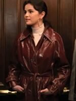 Selena Gomez Only Murders In The Building Leather Coat