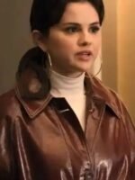 Selena Gomez Only Murders In The Building Leather Coat