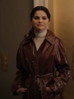 Selena Gomez Only Murders In The Building Leather Coat