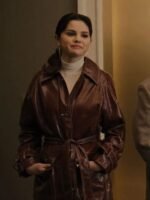 Selena Gomez Only Murders In The Building Leather Coat