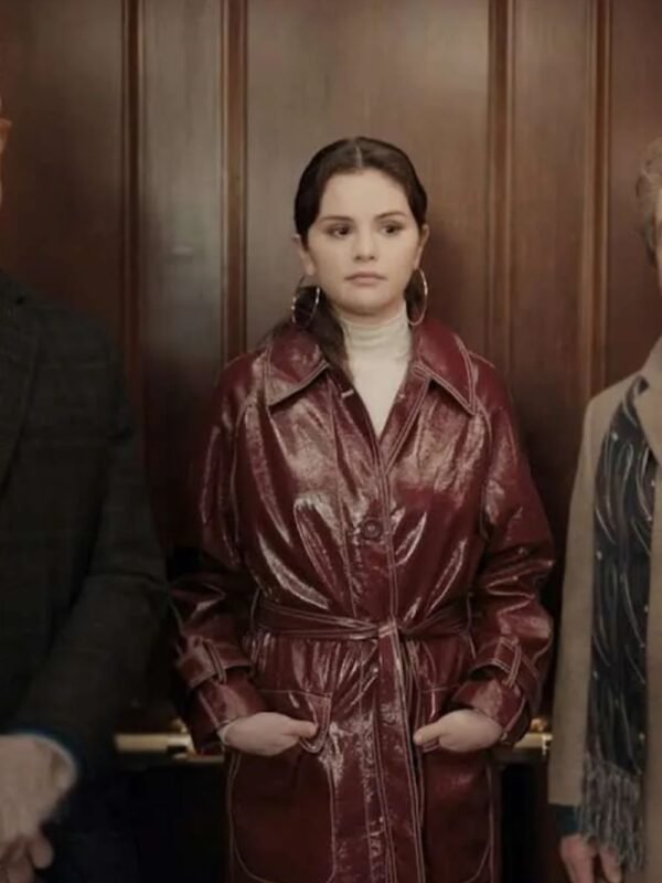 Selena Gomez Only Murders In The Building Leather Coat