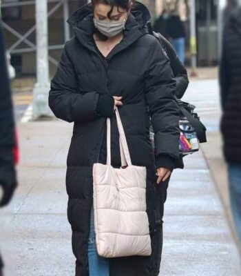 Selena Gomez Only Murders In The Building Long Parachute Puffer Coat