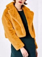 Selena Gomez Only Murders In The Building Orange Fur Jacket