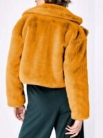 Selena Gomez Only Murders In The Building Orange Fur Jacket