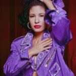 Selena Quintanilla Biker Purple Vegan Leather Jacket