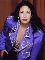 Selena Quintanilla Biker Purple Vegan Leather Jacket