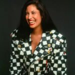 Selena Quintanilla Checkered Vegan Leather Jacket