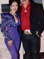 Selena Quintanilla Purple Diamond Quilted Cropped Jacket