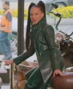 Selling Sunset S06 Amanza Smith Green Coat