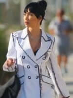 Selling Sunset S06 Bre Tiesi White Coat