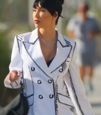 Selling Sunset S06 Bre Tiesi White Coat