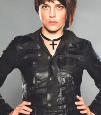 Selma Blair Hellboy 2 The Golden Army Black Leather Jacket