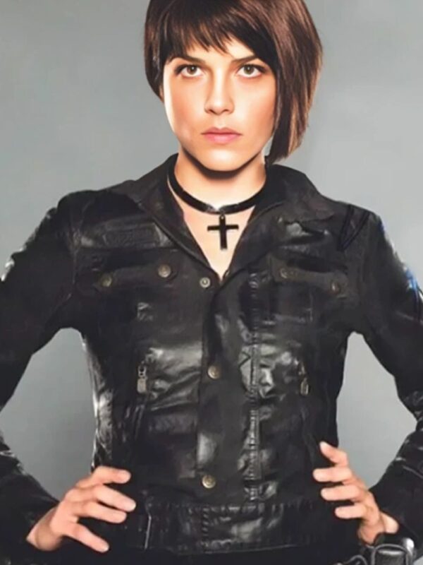 Selma Blair Hellboy 2 The Golden Army Black Leather Jacket