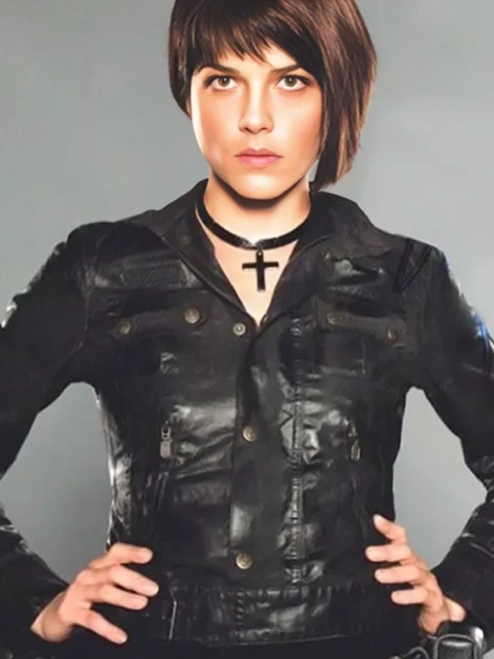 Selma Blair Hellboy 2 The Golden Army Black Leather Jacket Selma Blair Hellboy 2 The Golden Army Black Leather Jacket