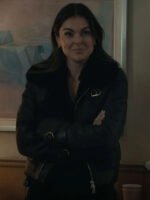 Serinda Swan Reacher S02 Black Leather Jacket