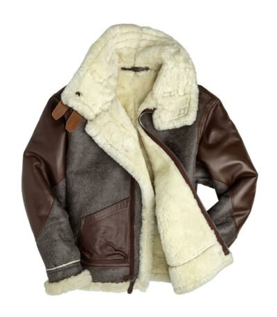 Seth Cockpit Flying SF Bomber Distressed Brown Leather Jacket
