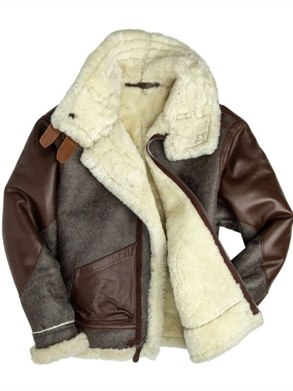 Seth Cockpit Flying SF Bomber Distressed Brown Leather Jacket