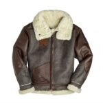 Seth Cockpit Flying SF Bomber Distressed Brown Leather Jacket