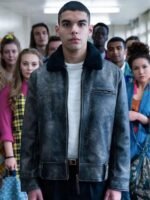 Sex Education S02 Sami Outalbali Distressed Jacket