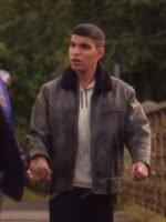 Sex Education S02 Sami Outalbali Distressed Jacket