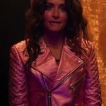 Sex_Life Billie Connelly Leather Pink Jacket