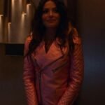 Sex_Life Billie Connelly Leather Pink Jacket
