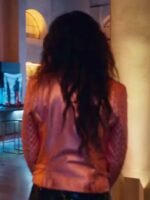 Sex_Life Billie Connelly Leather Pink Jacket