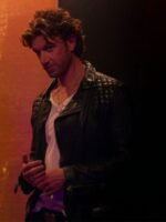 Sex_Life Brad Simon Black Biker Quilted Leather Jacket