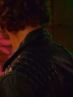 Sex_Life Brad Simon Black Biker Quilted Leather Jacket