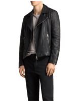 Sex_Life Brad Simon Black Biker Quilted Leather Jacket