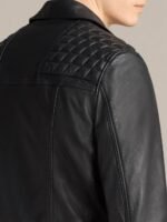 Sex_Life Brad Simon Black Biker Quilted Leather Jacket