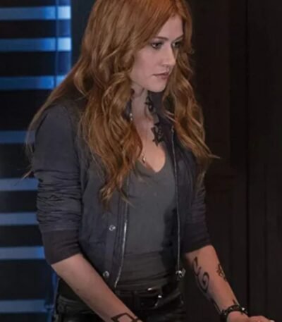 Shadowhunters Clary Fray Cropped Bomber Jacket