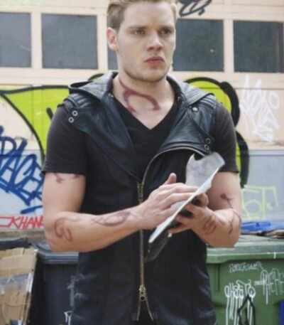 Shadowhunters Dominic Sherwood Biker Leather Vest