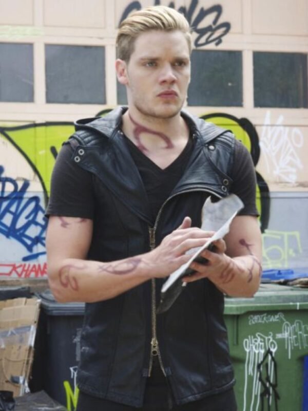 Shadowhunters Dominic Sherwood Biker Leather Vest