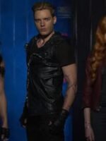 Shadowhunters Dominic Sherwood Biker Leather Vest