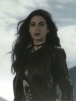 Shadowhunters Emeraude Toubia Black Biker Leather Jacket