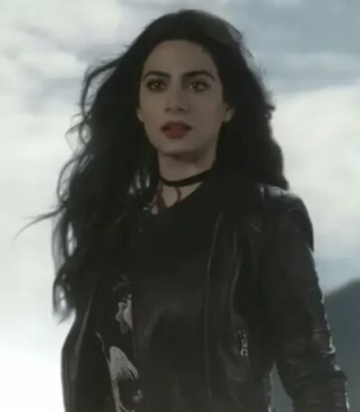 Shadowhunters Emeraude Toubia Black Biker Leather Jacket