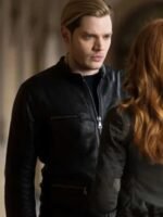Shadowhunters Jace Wayland Leather Black Jacket
