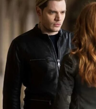 Shadowhunters Jace Wayland Leather Black Jacket