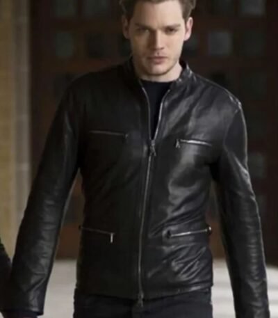 Shadowhunters Jace Wayland Leather Black Jacket