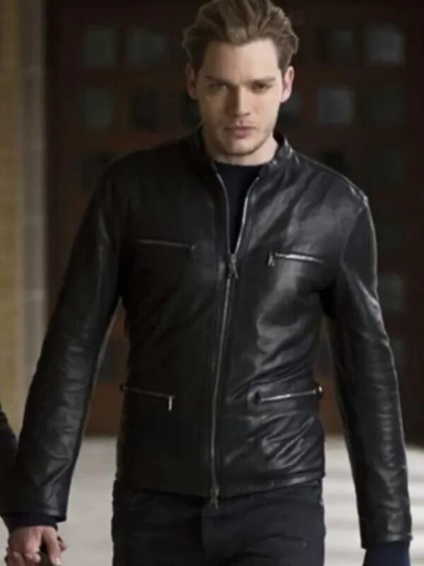 Shadowhunters Jace Wayland Leather Black Jacket