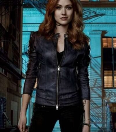 Shadowhunters Katherine Mcnamara Black Bomber Jacket