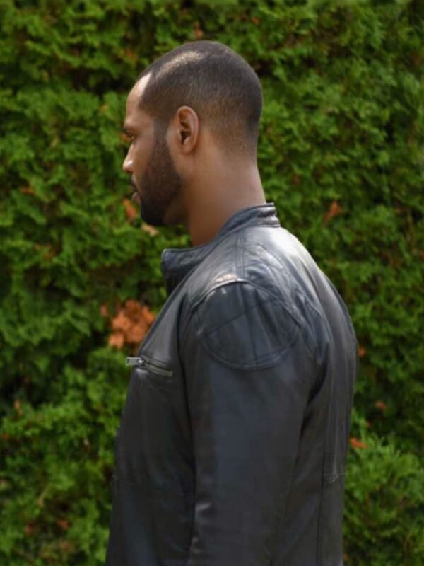 Shadowhunters S03 Isaiah Mustafa Black Leather Jacket