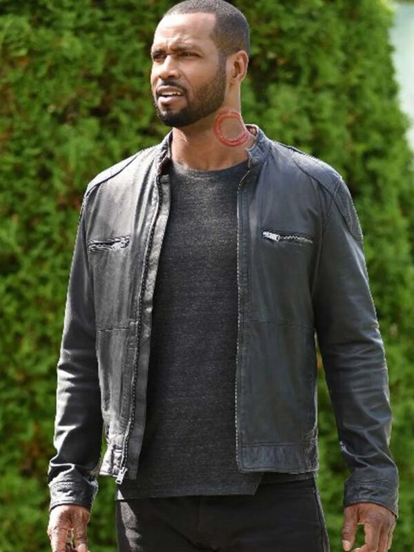 Shadowhunters S03 Isaiah Mustafa Black Leather Jacket