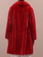Shanna Mink Fur Graceful Red Coat