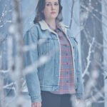 Shauna Yellowjackets Blue Denim with Shearling Collar Jacket