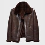 Shawn SF Brown Shearling Leather Jacket