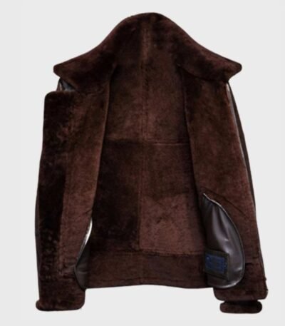Shawn SF Brown Shearling Leather Jacket