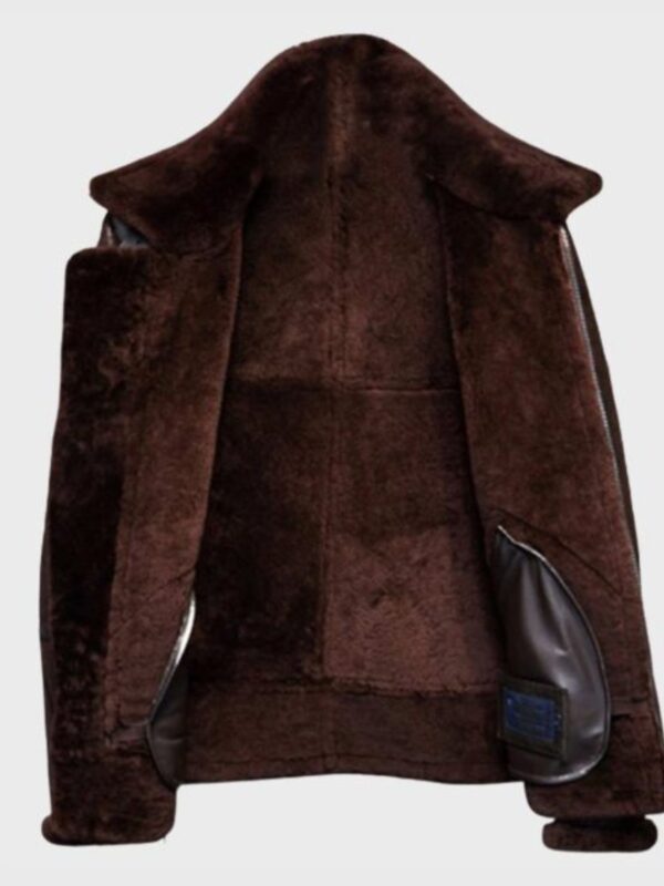 Shawn SF Brown Shearling Leather Jacket